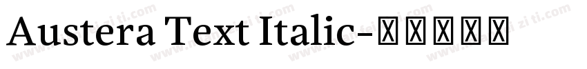 Austera Text Italic字体转换